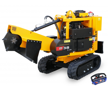 Stump cutter on tracked chassis with remote control P 38 R - EFI